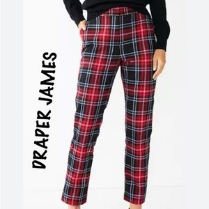 DRAPER JAMES RSVP plaid pants